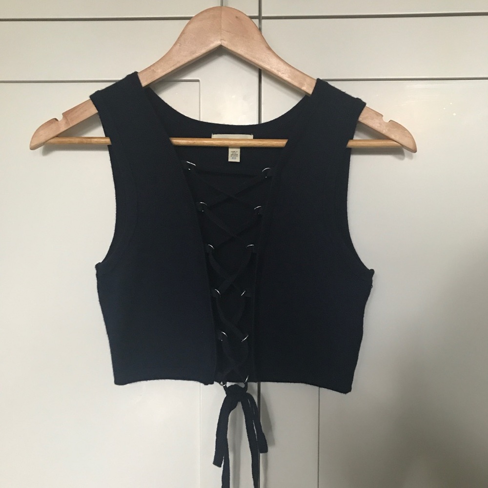 Urban Outfitters Lace Up Top